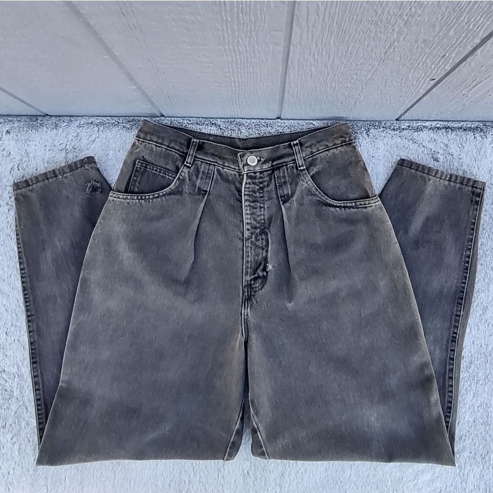 Vintage 80s Authentic Whipp High Waisted Mom Jeans with Suspenders Flap